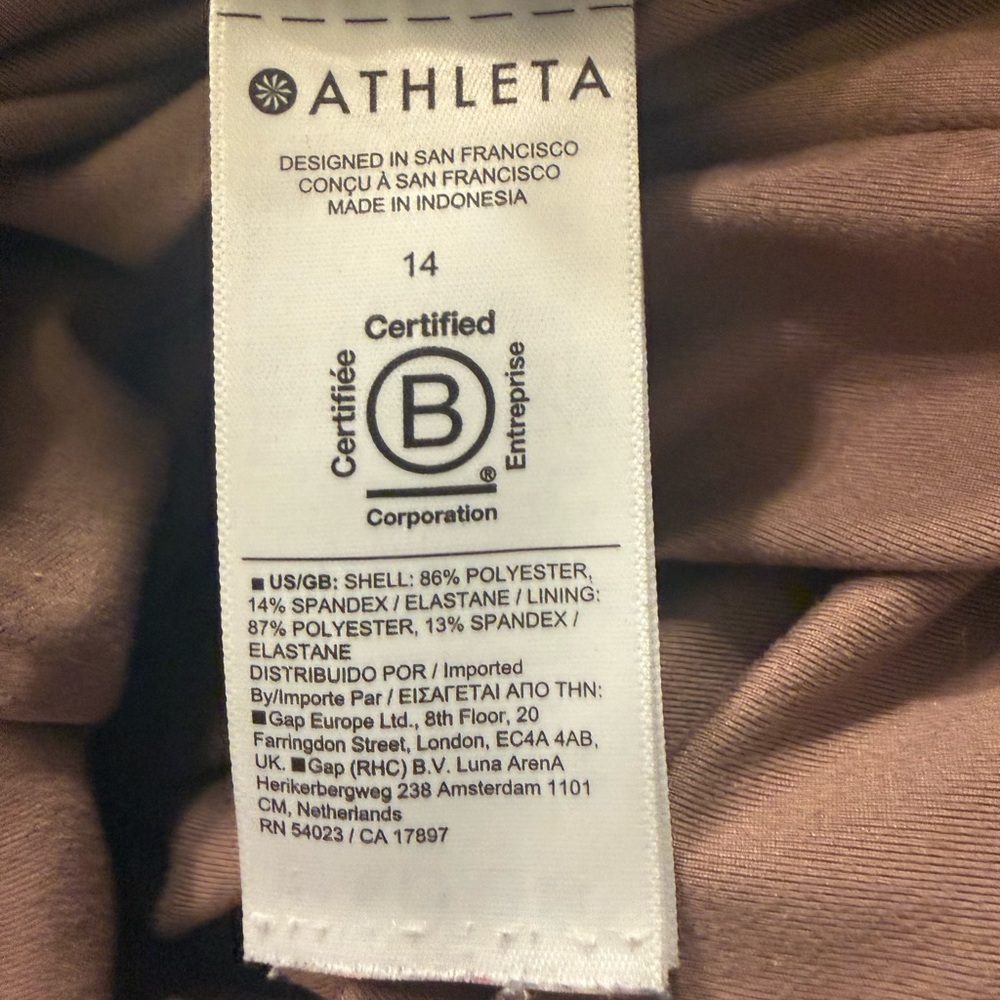 Athleta Brooklyn Ankle Pant in Mineral Brown Size 14 - Picture 7 of 7